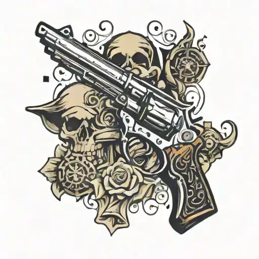 Moody Gambling Alcohol Gun