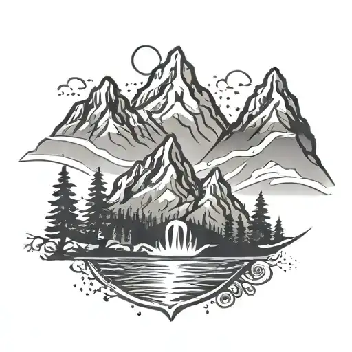 Outdoor Mountain Range