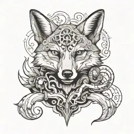 Blade Cutting A Fox Into Two Parts Physical Brain