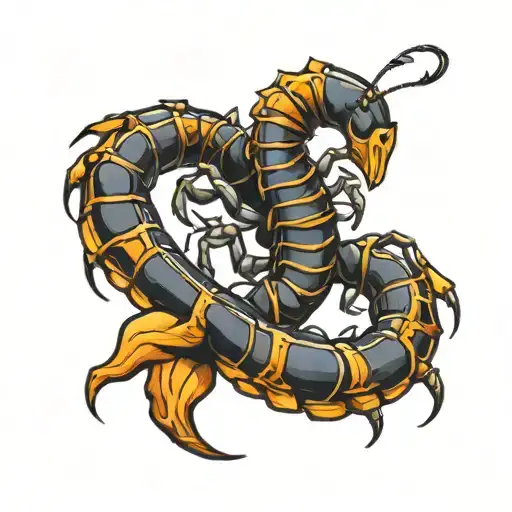 Girly Scorpion With The Name Colton