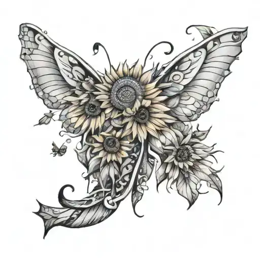 Olifant Sunflower Butterfly