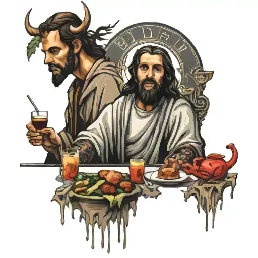 The Last Supper Jesus And The Devil
