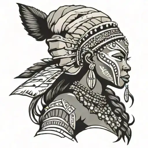 African Woman Warrior
