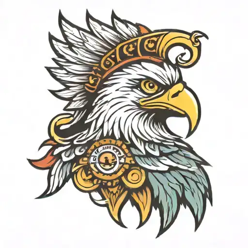 Eagle With Spartan Helmet