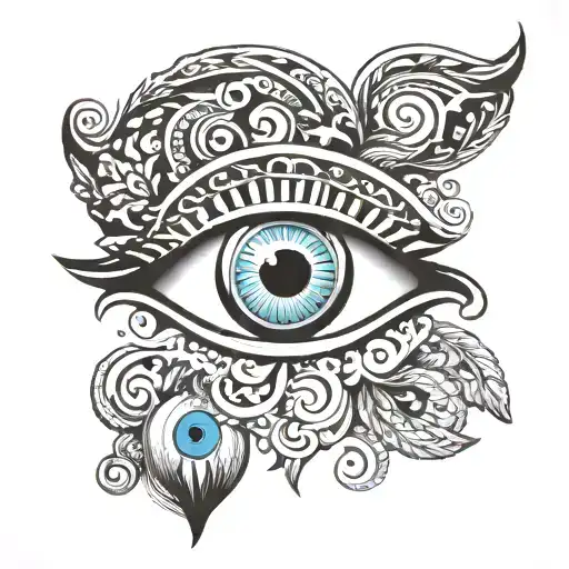 Greek Eye Symbol Integrated