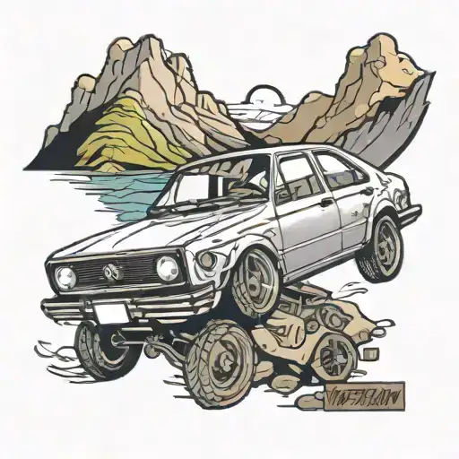 Volkswagen Jetta Going Off Mountain