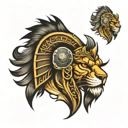 Lion Spartan Helmet