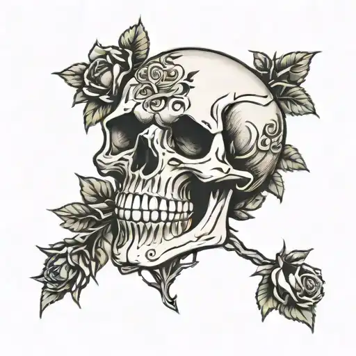 Skull And Roses