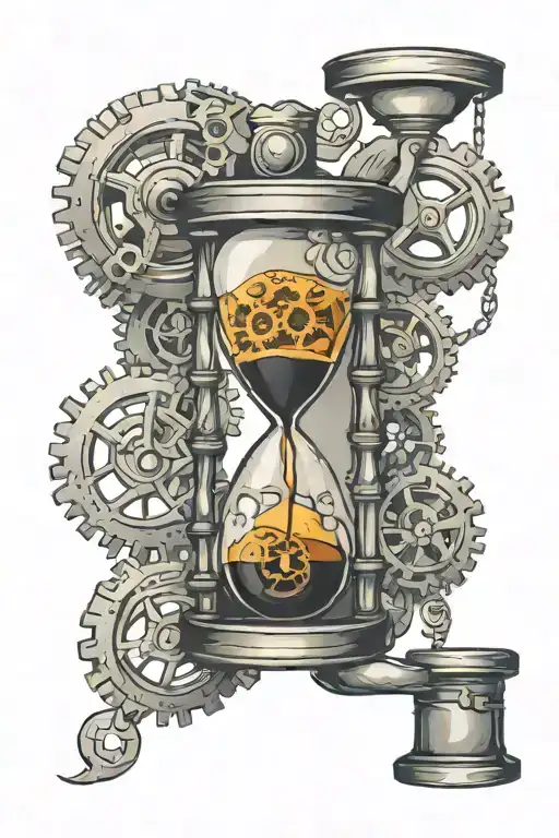 Hourglass And Gear Integrated