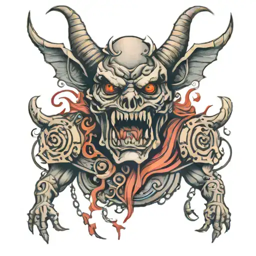 Muzzled Demon Falling