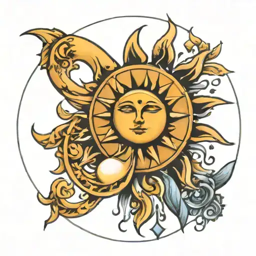 Matching Sun And Moon