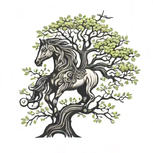 Tree In The Shape Of A Horse
