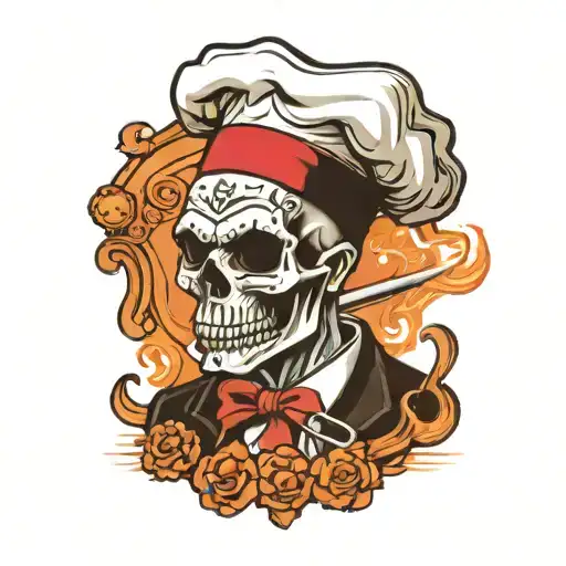 Skull Sea Chef Cooking