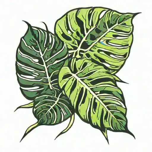 Monstera Delicious Leaf