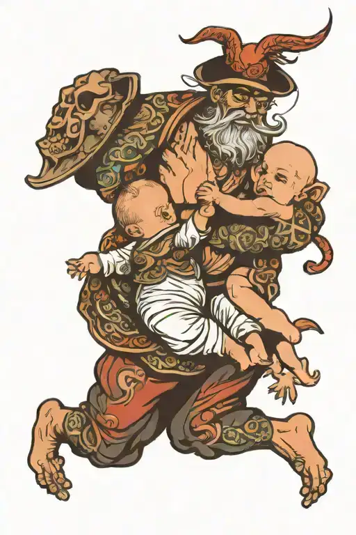 Man Holding A Baby