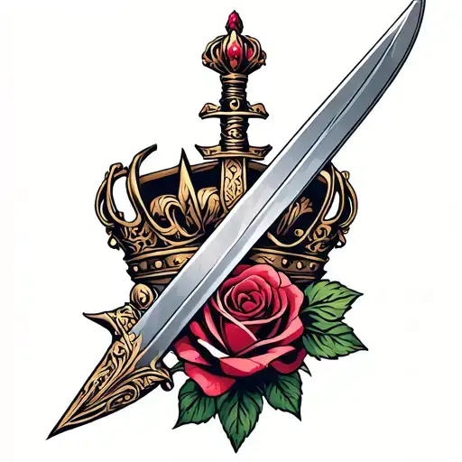 Sword Rose And Crown