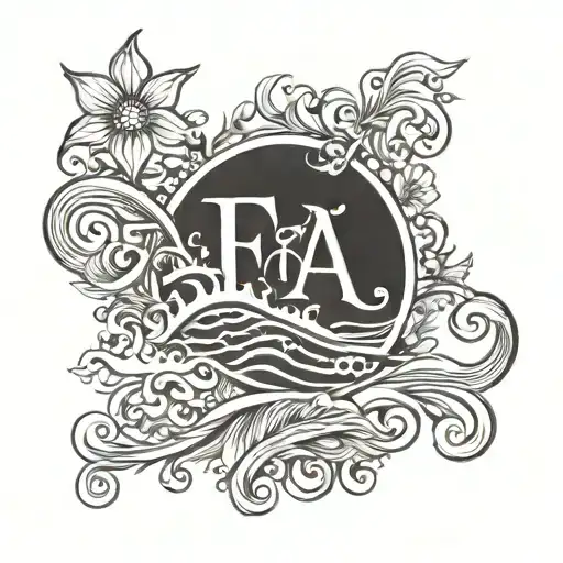 Letters Fa Sun And Sea