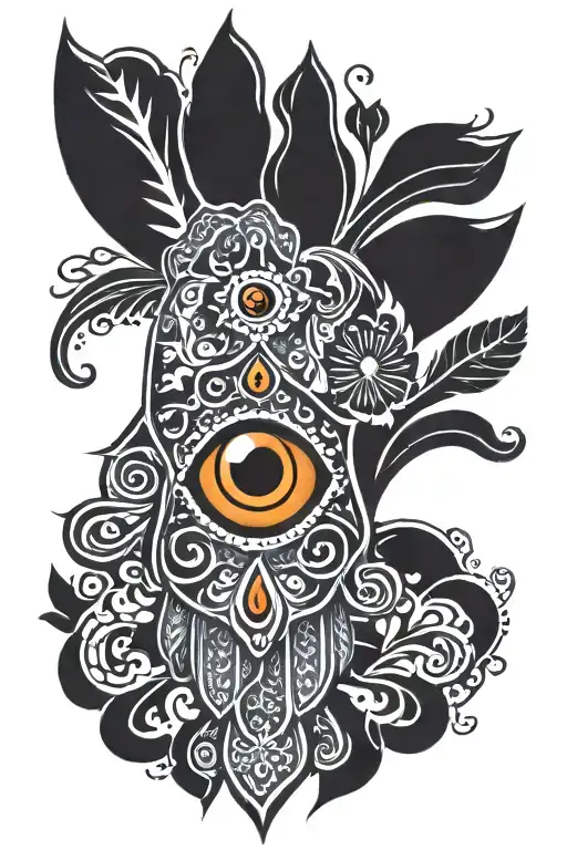 Hamsa Evil Eye Inside