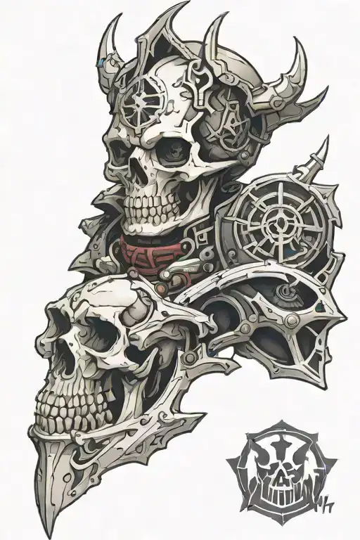 Wh40k Servitor Skull