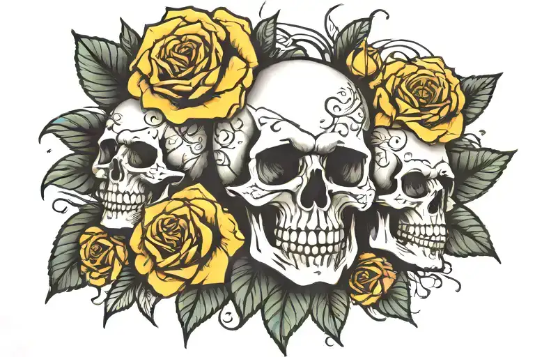 Skull Roses