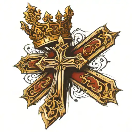 Cross With Crown