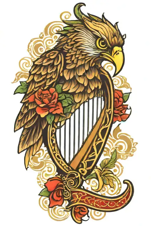 Polish Falcon Irish Harp