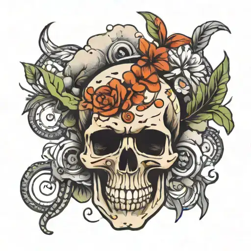 Skull Gravel Cycling Tattoo Use