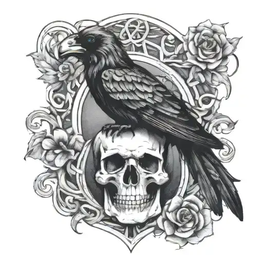 Viking Froya Ravens Skull Feris