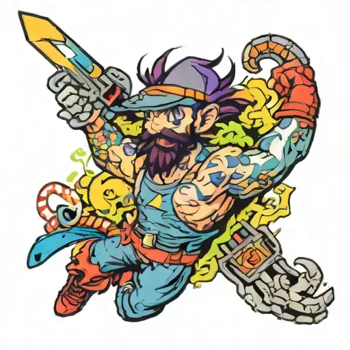 Full Arm Sleeve Nes Snes Character Higg Color