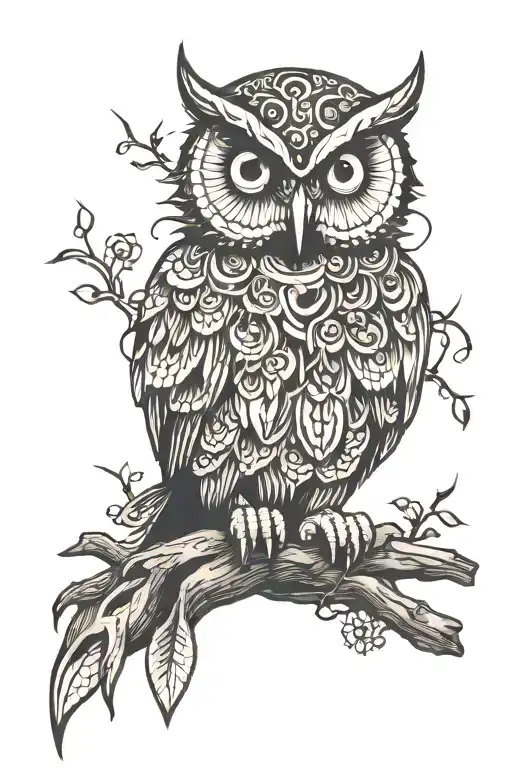 Voodoo Owl Sitting