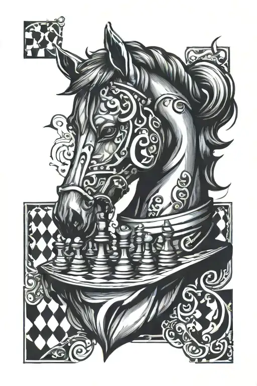 Chess Horse With Face