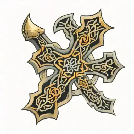 Celtic Cross With Corolla