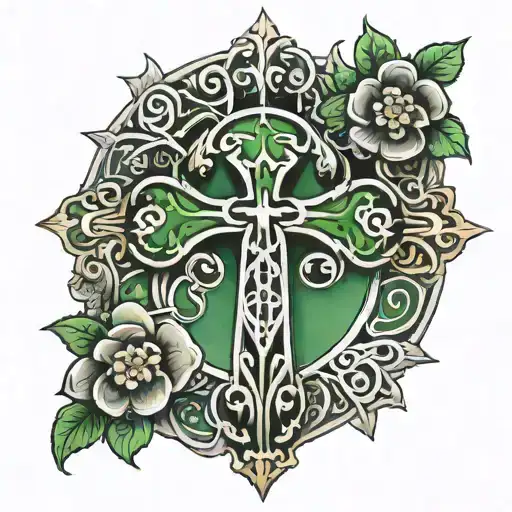 Irish Inspire Wiht A Cross