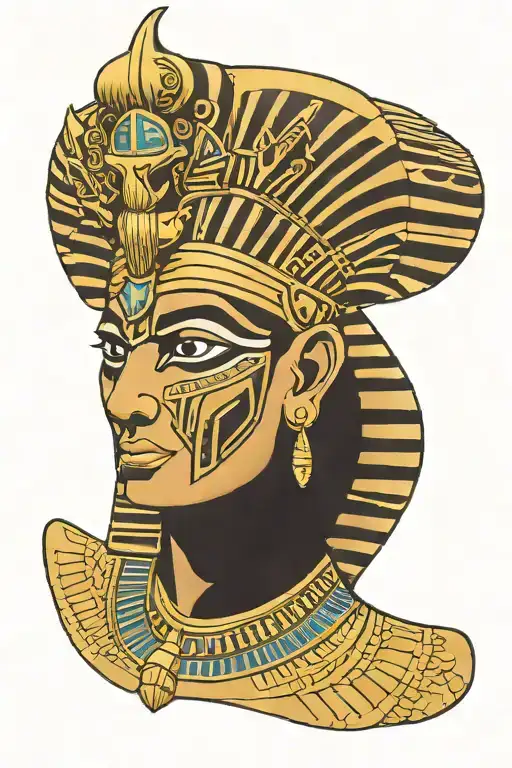 Colour Face Egyptian God Seth