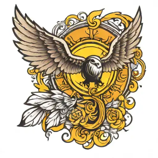 Ray Of Sun And Wings