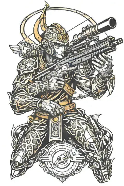 Sagittarius And Machine Gun