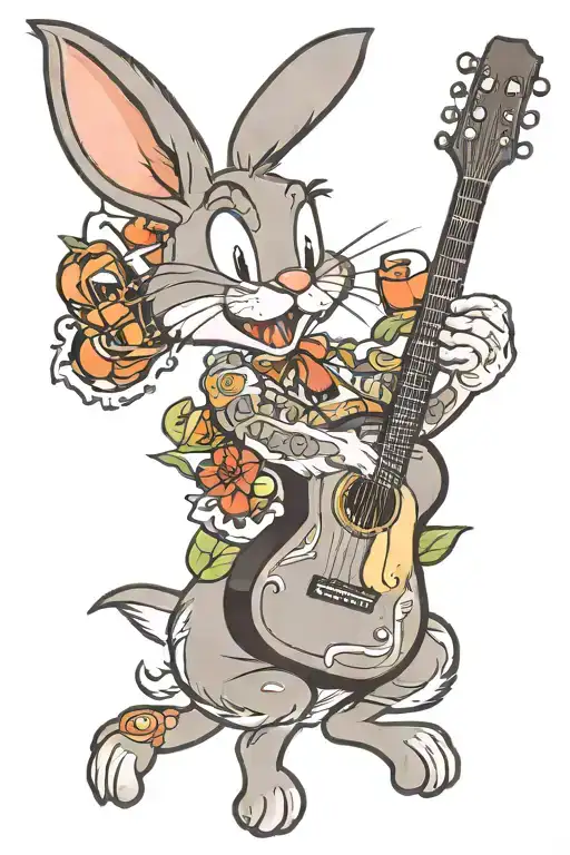 Guitar And Bugs Bunny
