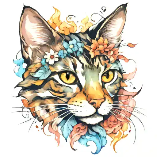 Watercolor Cat