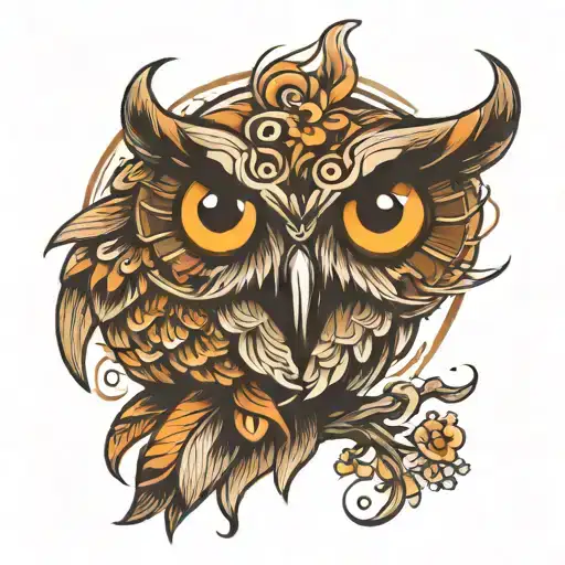 Owl Brown Eye