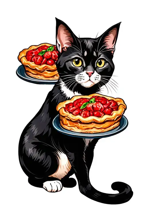 Pie Rascando Cat