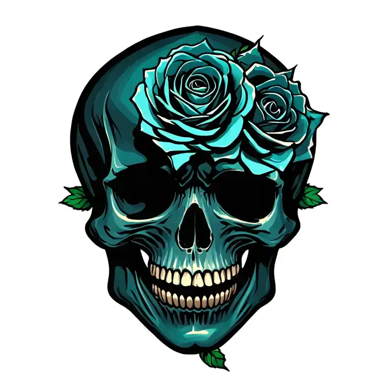 Skull And Roses