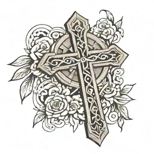 Wooden Cross With The Word Forgive Across