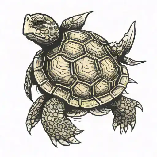 War Turtle With Muscles And Scars The Scars