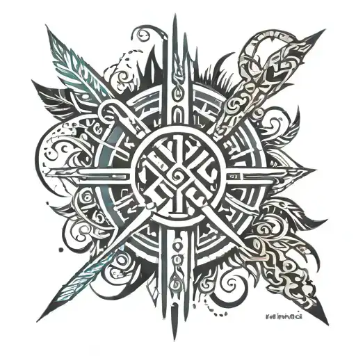 Tribal With Roman Numbers