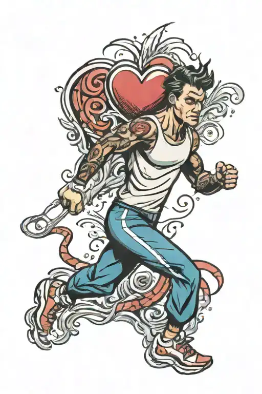 Runner Love Heart