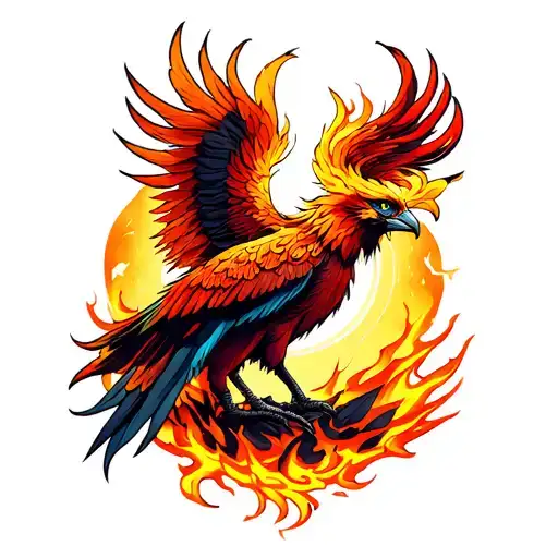 Phoenix Rising From Ashes