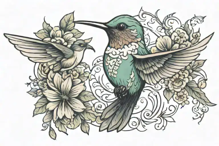 Hummingbird Surrounded