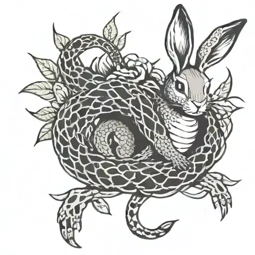 Rabbit And Snake