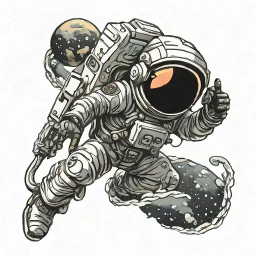 Astronaut In Another Planet