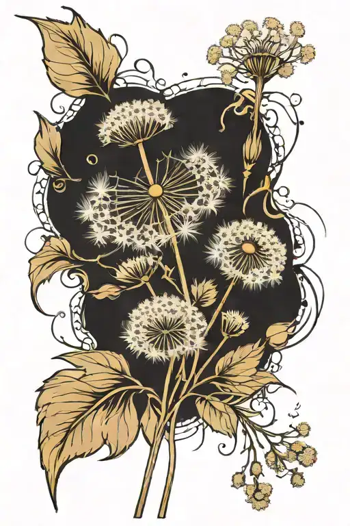 Dandelion With Whisky Stems And Adding 333